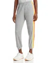 Aviator Nation Rainbow Stripe Sweatpants In Gray