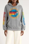 Aviator Nation Relaxed Graphic Hoodie In Gray