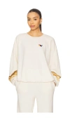 Aviator Nation Rugby Stitch 2 Crew Relaxed Sweatshirt