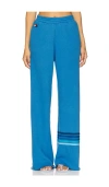 Aviator Nation Rugby Stitch Wide Leg Pocket Sweatpant