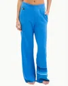 Aviator Nation Rugby Stitch Wide Leg Pocket Sweatpants In Cobalt/blue In Blue