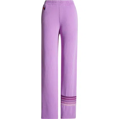 AVIATOR NATION AVIATOR NATION RUGBY STITCH WIDE LEG SWEATPANTS