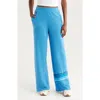 Aviator Nation Rugby Stitch Wide Leg Sweatpants