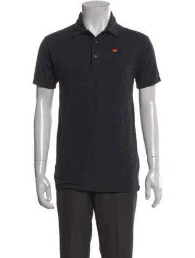 Pre-owned Aviator Nation Short Sleeve Shirt In Black