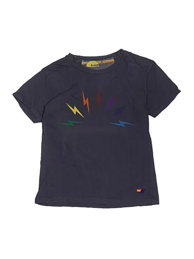 Pre-owned Aviator Nation Kids' Short Sleeve T-shirt In Blue