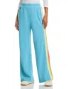 Aviator Nation Side Stripe Wide Leg Pants In Blue