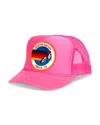 Aviator Nation Signature Low Rise Trucker Hat In Pink