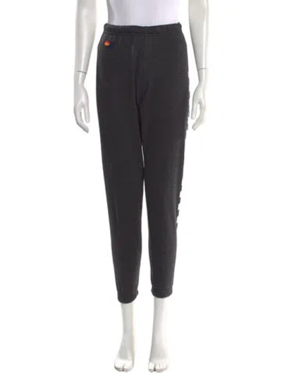 Pre-owned Aviator Nation Skinny Leg Pants In Black