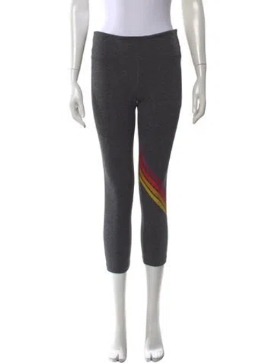 Pre-owned Aviator Nation Skinny Leg Pants In Gray