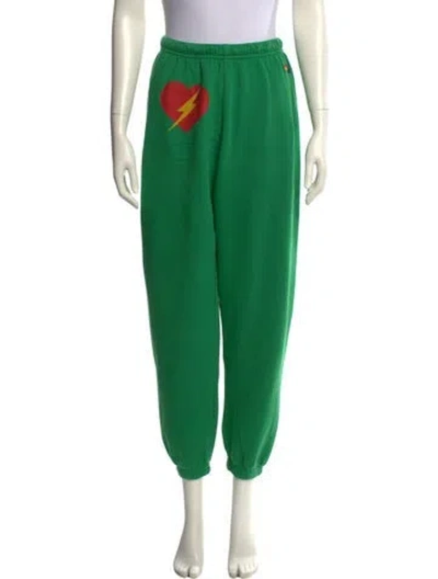 Pre-owned Aviator Nation Skinny Leg Pants In Green