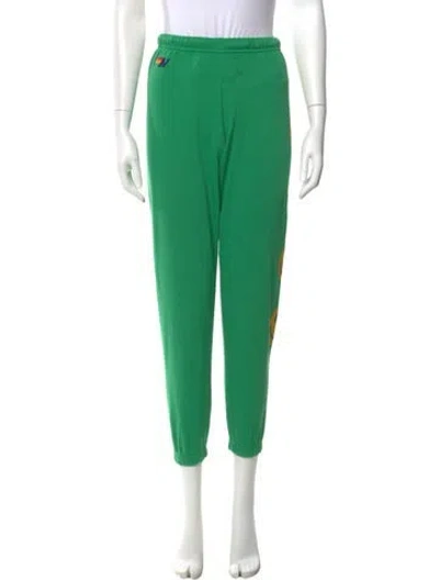 Pre-owned Aviator Nation Skinny Leg Pants In Green