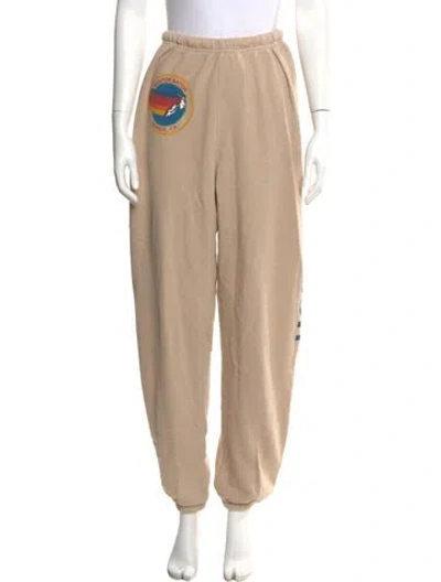 Pre-owned Aviator Nation Skinny Leg Pants In Neutral