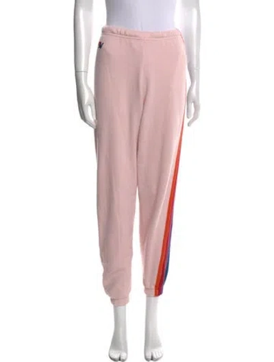 Pre-owned Aviator Nation Skinny Leg Pants In Pink