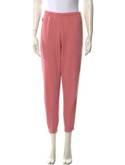 Pre-owned Aviator Nation Skinny Leg Pants In Pink