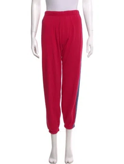 Pre-owned Aviator Nation Skinny Leg Pants In Pink