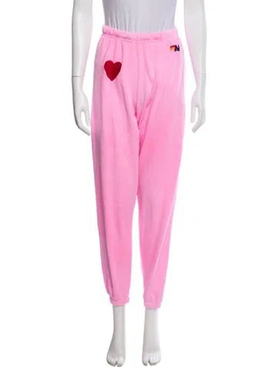 Pre-owned Aviator Nation Skinny Leg Pants In Pink