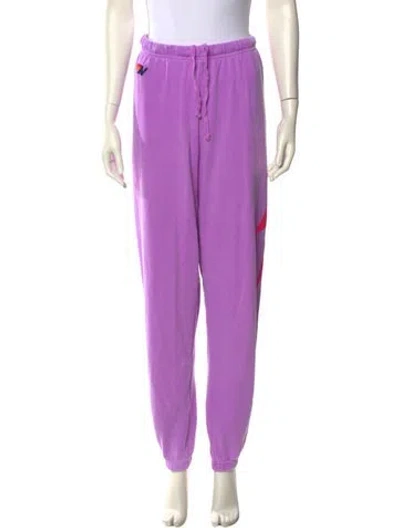 Pre-owned Aviator Nation Skinny Leg Pants In Purple