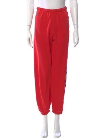Pre-owned Aviator Nation Skinny Leg Pants In Red