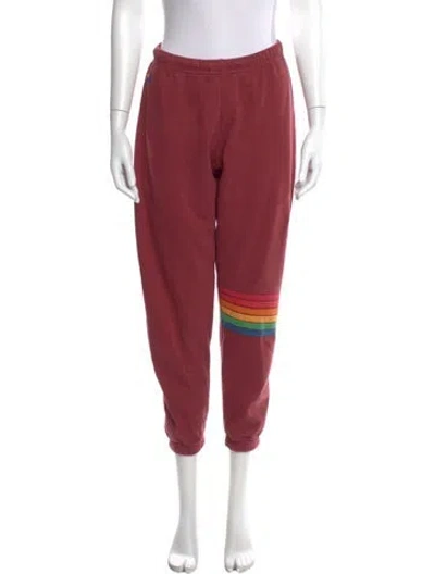 Pre-owned Aviator Nation Skinny Leg Pants In Red
