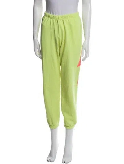 Pre-owned Aviator Nation Skinny Leg Pants In Yellow