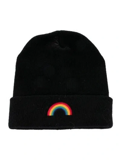 Pre-owned Aviator Nation Solid Beanie In Black