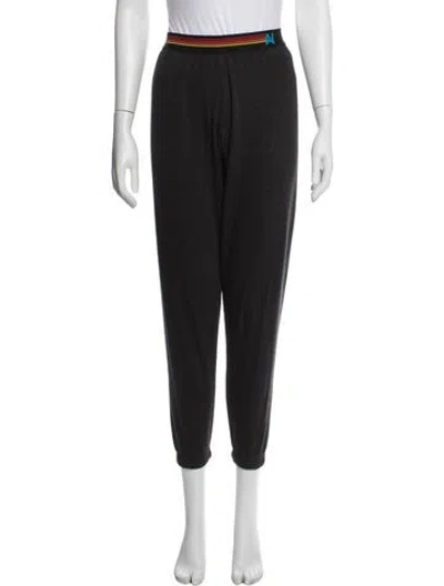 Pre-owned Aviator Nation Straight Leg Pants In Black