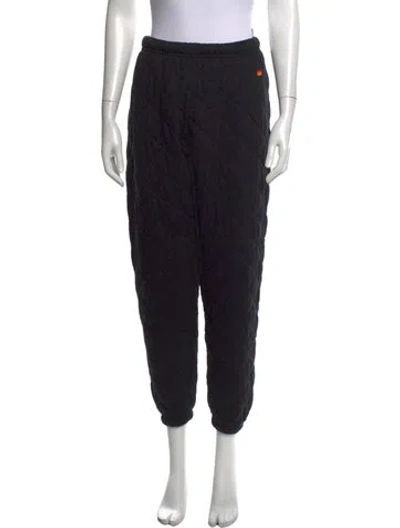 Pre-owned Aviator Nation Straight Leg Pants In Black
