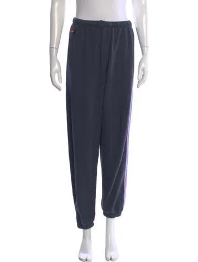 Pre-owned Aviator Nation Straight Leg Pants In Blue