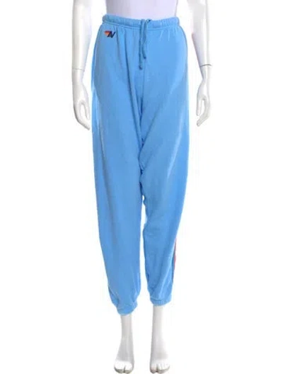 Pre-owned Aviator Nation Straight Leg Pants In Blue