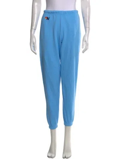Pre-owned Aviator Nation Straight Leg Pants In Blue