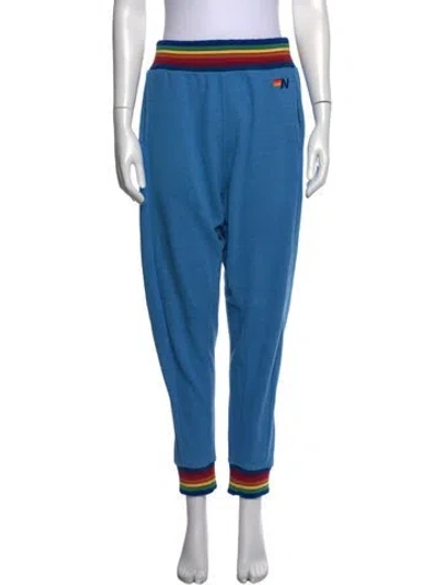 Pre-owned Aviator Nation Straight Leg Pants In Blue