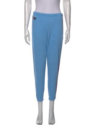 Pre-owned Aviator Nation Straight Leg Pants In Blue