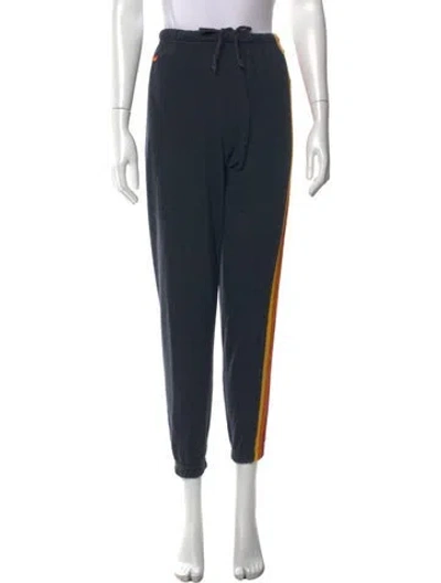 Pre-owned Aviator Nation Straight Leg Pants In Blue