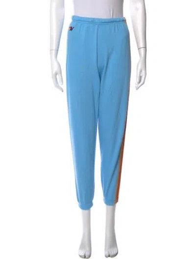Pre-owned Aviator Nation Straight Leg Pants In Blue