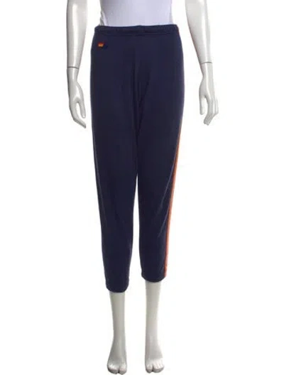 Pre-owned Aviator Nation Straight Leg Pants In Blue