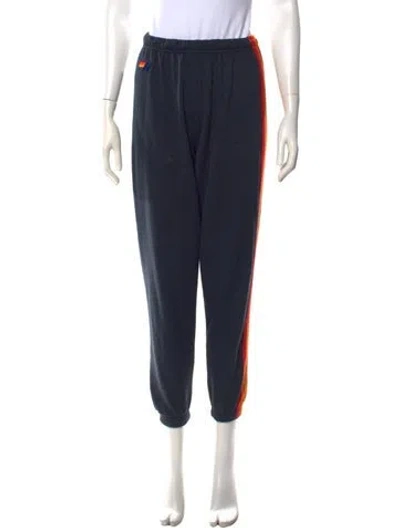 Pre-owned Aviator Nation Straight Leg Pants In Blue