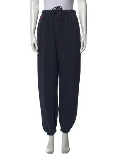 Pre-owned Aviator Nation Straight Leg Pants In Blue