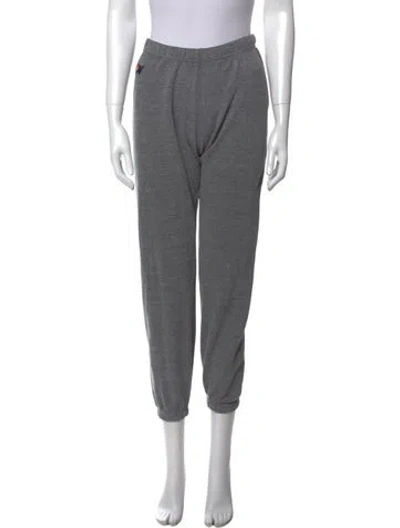 Pre-owned Aviator Nation Straight Leg Pants In Gray