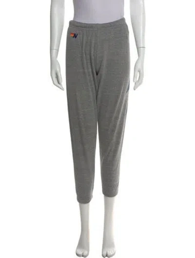 Pre-owned Aviator Nation Straight Leg Pants In Gray