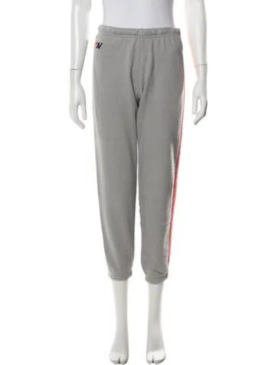 Pre-owned Aviator Nation Straight Leg Pants In Gray
