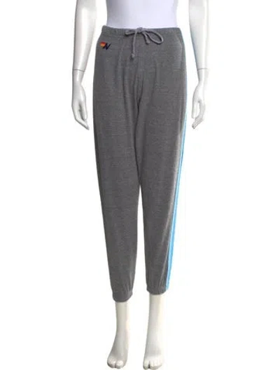 Pre-owned Aviator Nation Straight Leg Pants In Gray