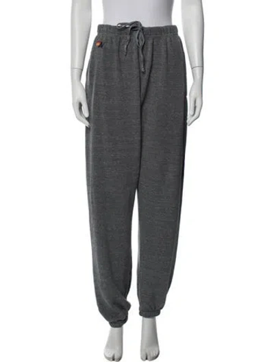 Pre-owned Aviator Nation Straight Leg Pants In Grey