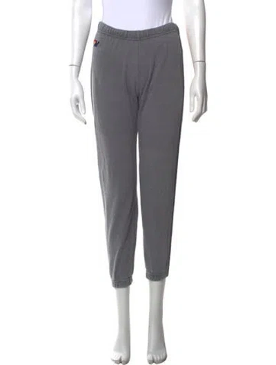 Pre-owned Aviator Nation Straight Leg Pants In Grey