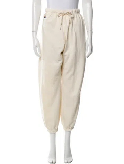 Pre-owned Aviator Nation Straight Leg Pants In Neutral