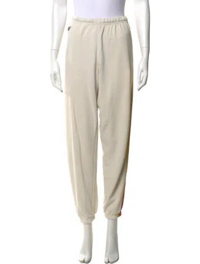 Pre-owned Aviator Nation Straight Leg Pants In Neutrals