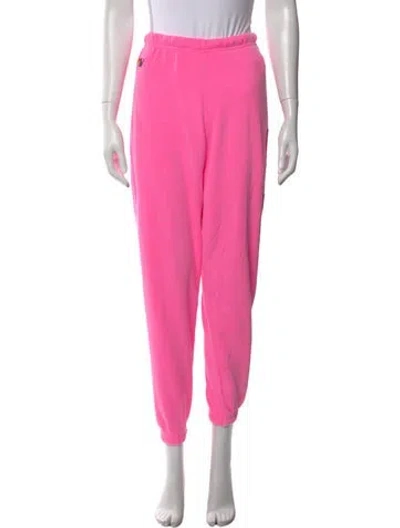 Pre-owned Aviator Nation Straight Leg Pants In Pink
