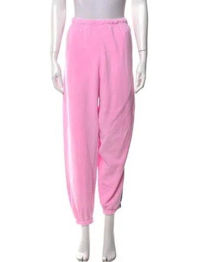 Pre-owned Aviator Nation Straight Leg Pants In Pink
