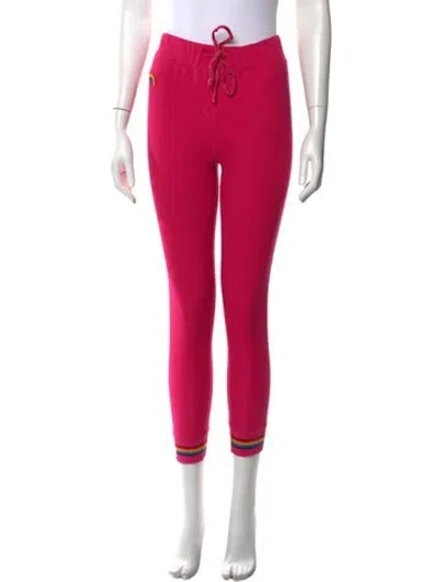 Pre-owned Aviator Nation Straight Leg Pants In Pink