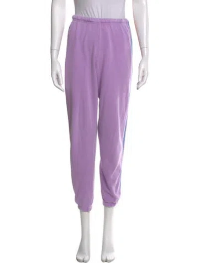 Pre-owned Aviator Nation Straight Leg Pants In Purple