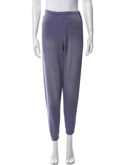 Pre-owned Aviator Nation Straight Leg Pants In Purple